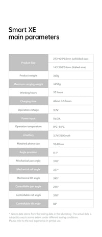 Stabilisateur 3 axes AOCHUAN AI suivi visage smartphone