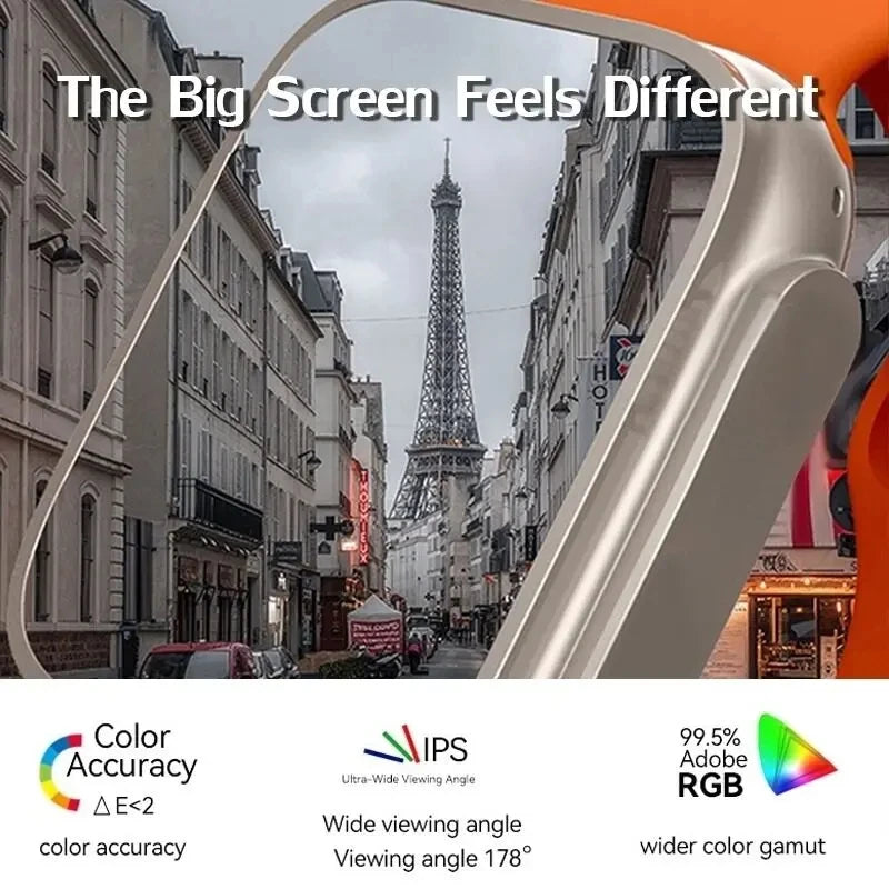 Montre intelligente T900 49mm AMOLED NFC étanche hommes 2025