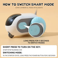 Jouet intelligent chat voiture interactive télécommande automatique intérieur