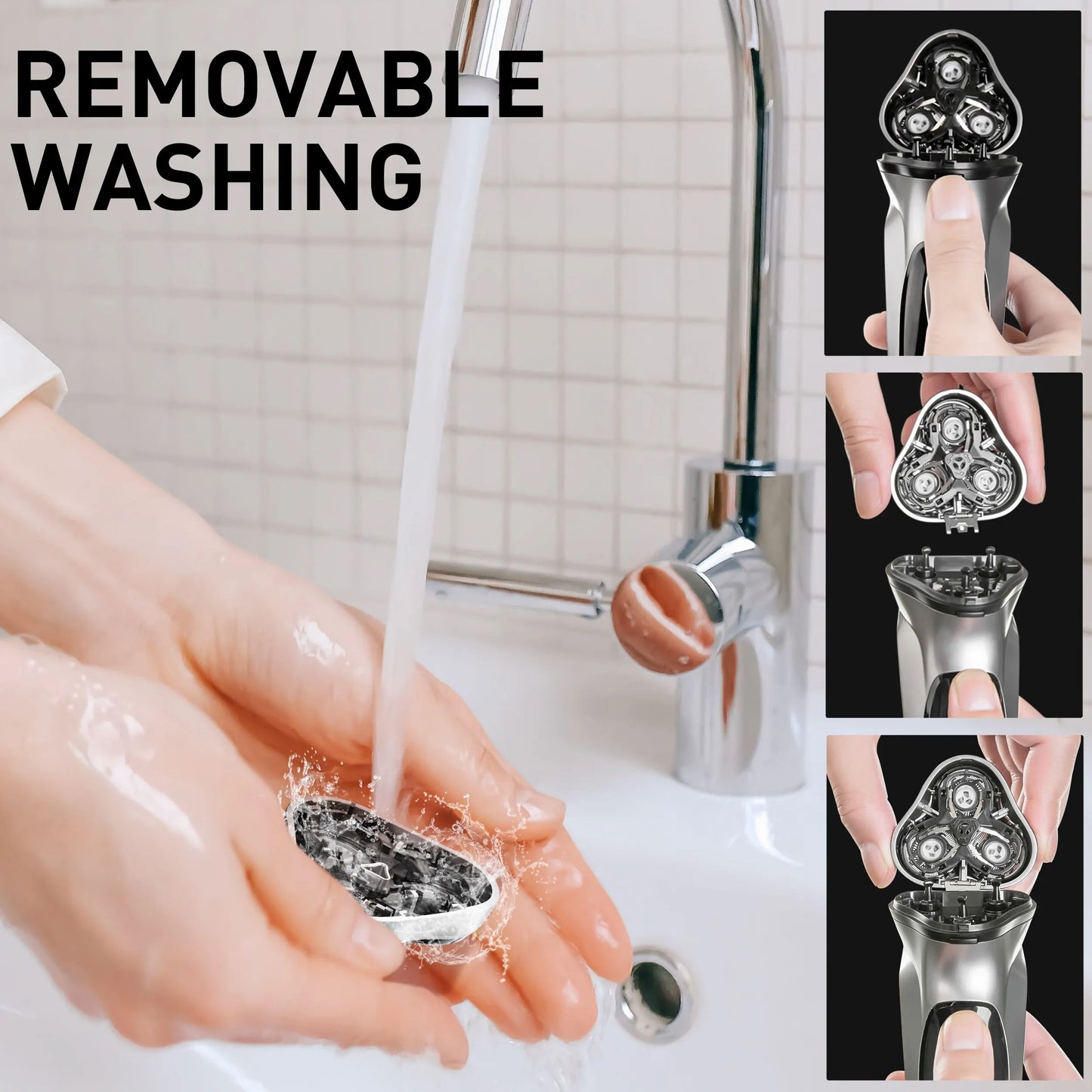 Rasoir Électrique ENCHEN Blackstone Lame 3D Flottante USB