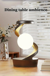 Veilleuse LED Flottante 3D RGB Lévitation Charge Sans Fil