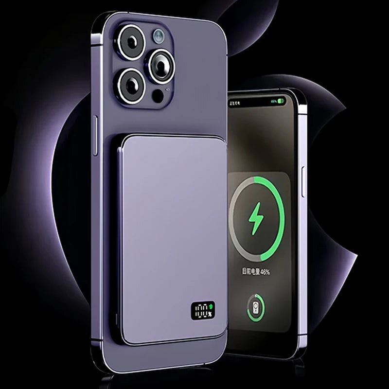 Batterie portable 10000mAh MagSafe magnétique sans fil iPhone Samsung