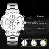 Montre homme 40mm quartz acier inoxydable sport
