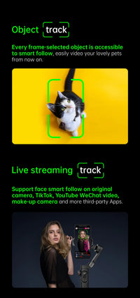 Stabilisateur 3 axes AOCHUAN AI suivi visage smartphone