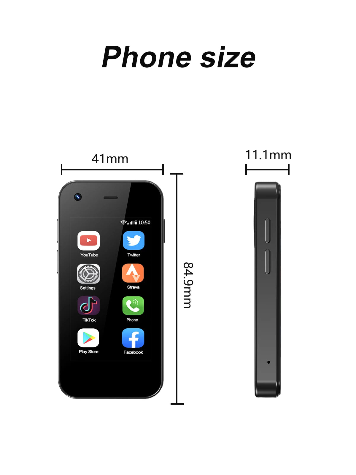 SERVO KING5000 Super Mini Smartphone 3G système Android 2 SIM veille WhatsAPP WiFi Hotspot 2.5 "écran petits téléphones mobiles intelligents