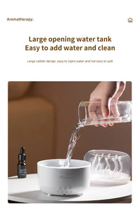 Diffuseur Méduse Rotatif Humidificateur LED Aromathérapie Maison Bureau