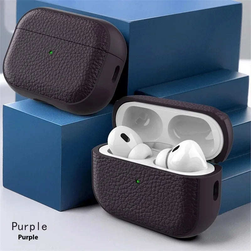 New 2026 product: Capa for AirPods Pro 3, soft TPU leather case, protective cover for AirPods Pro 3, cases with lanyard
