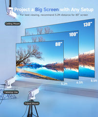 Projecteur portable HY300 Pro+ 8K Android WiFi6 Bluetooth