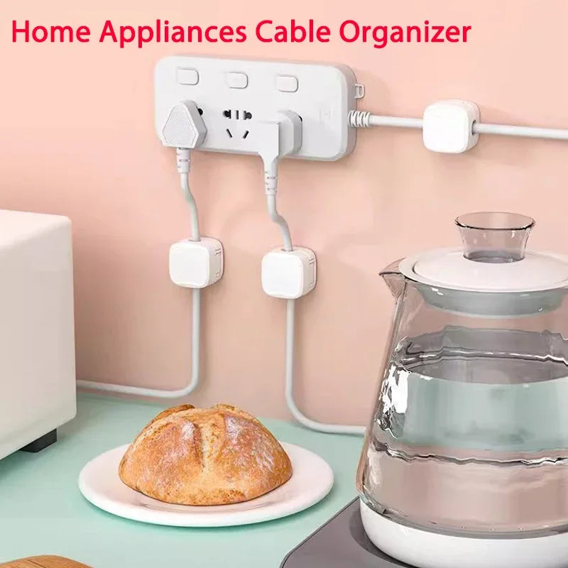 Enrouleur de câble magnétique adhésif USB bureau maison