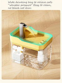 Fontaine à eau pour chat anti séchage avec pompe filtrante