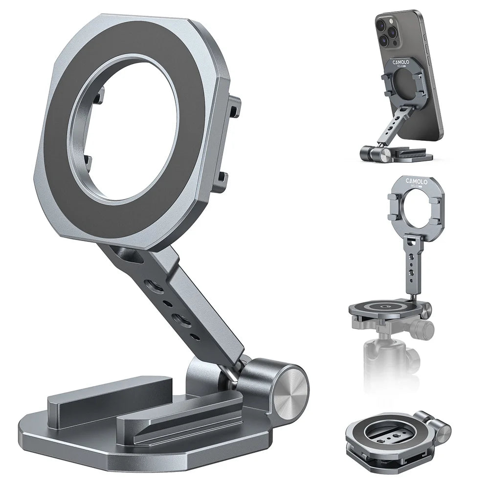 2026 double support de téléphone magnétique avec Arca chaussure froide trépied support de gymnastique magnétique pour Magsafe iPhone 16 15 14 13 12 série