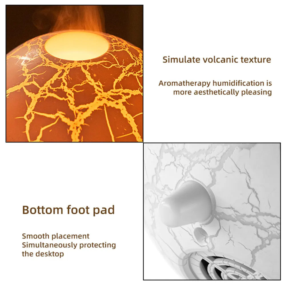 Lampe Planète LED Diffuseur Aromathérapie Humidificateur Brume Maison