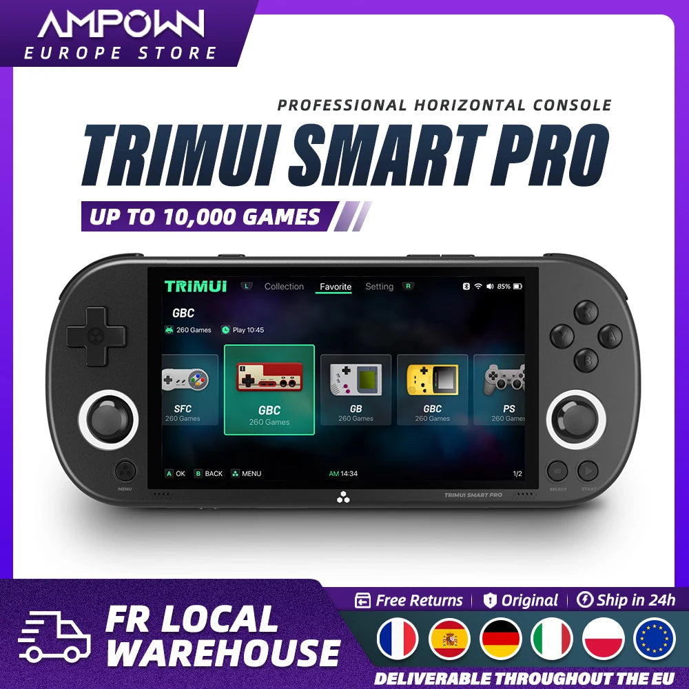 Trimui Smart Pro Portable Game Console with 4.96