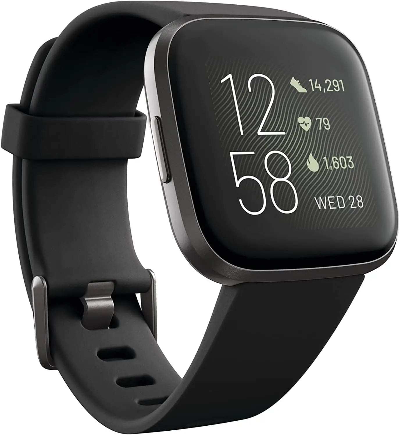 Fitbit Versa 2 smartwatch noir suivi santé fitness natation Alexa