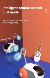 Jouet intelligent chat voiture interactive télécommande automatique intérieur