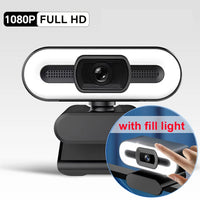 Webcams 4K USB caméra Web avec Microphone Autofocus 2K caméra PC ordinateur portable Streaming en direct 1080P Webcam pour les appels vidéo