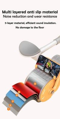 Support de coude rebond automatique roue abdominale noyau Muscle Ab formateur avec compteur affichage Fitness exercice rouleau roue