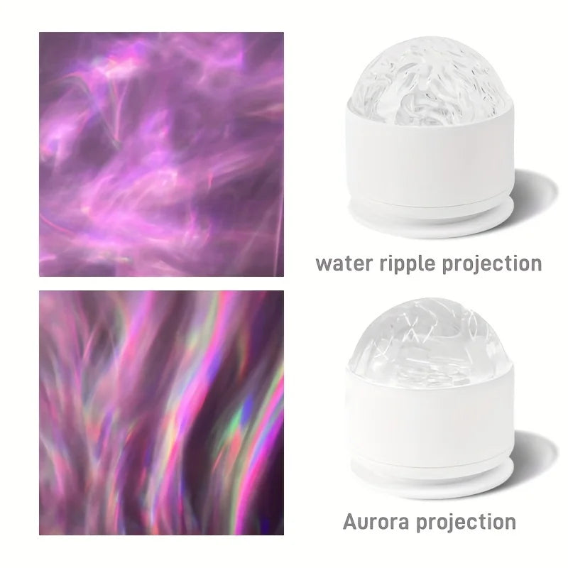 Projecteur LED Aurore Boréale ondulation eau télécommande