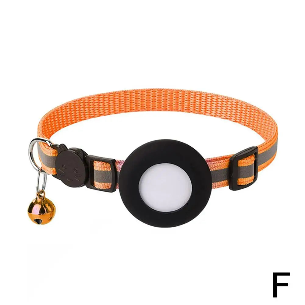 Collier et étui de protection GPS pour chat avec cloche
