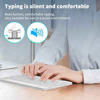 Clavier tablette Android iOS Windows souris sans fil Bluetooth rétroéclairé