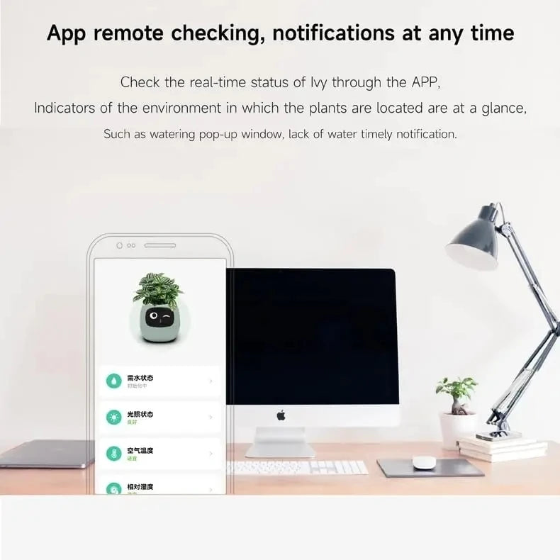 Jardinière Intelligente Ivy 49 Expressions 7 Capteurs AI