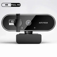 Webcams 4K USB caméra Web avec Microphone Autofocus 2K caméra PC ordinateur portable Streaming en direct 1080P Webcam pour les appels vidéo