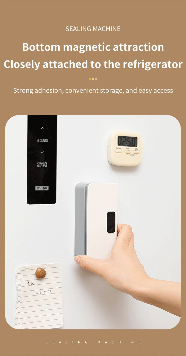 Thermoscelleuse portable rechargeable pour sacs alimentaires plastique