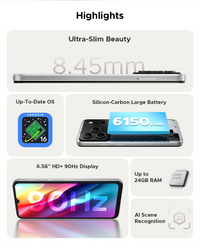 DOOGEE Note 56 Smartphone Android 6150mAh 6.56