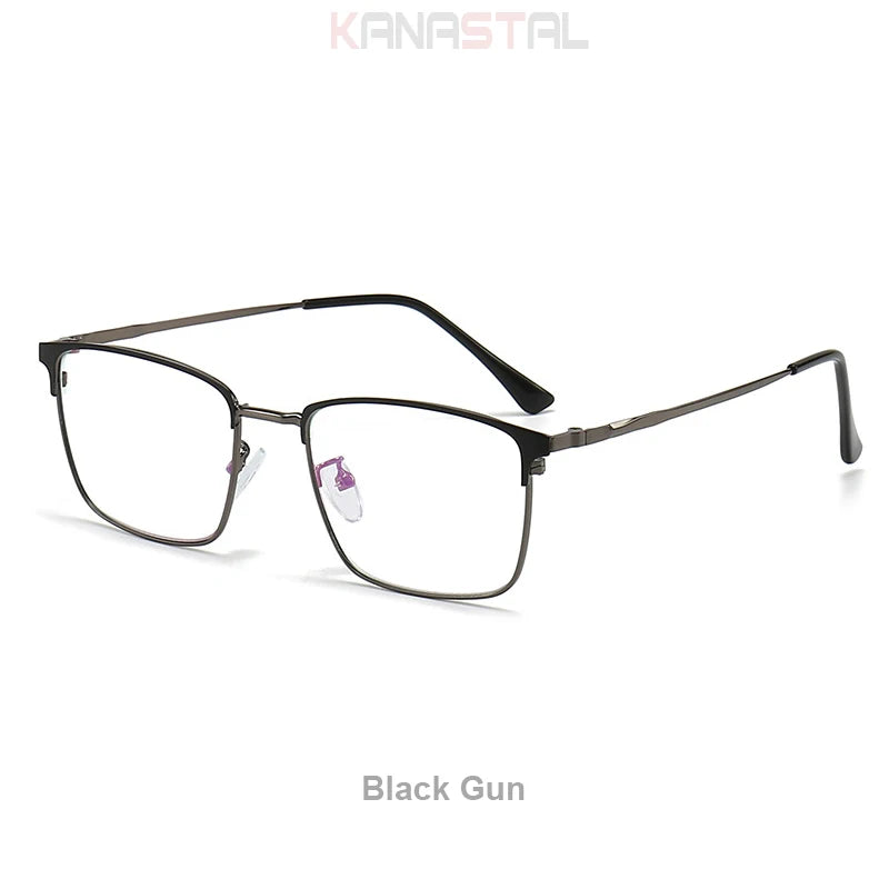 Hommes lunettes de Prescription optique lentilles lunettes de lecture femmes lumière bleue bloquant myopie lunettes métal titane lunettes cadre