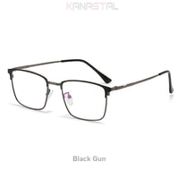 Hommes lunettes de Prescription optique lentilles lunettes de lecture femmes lumière bleue bloquant myopie lunettes métal titane lunettes cadre