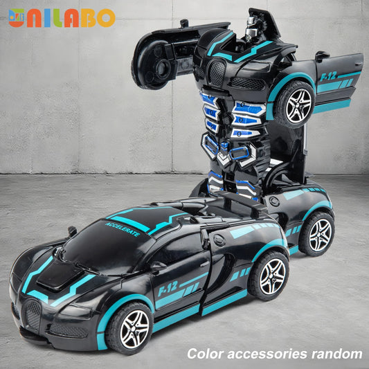 Voiture robot transformable sans piles jouet coloré enfants