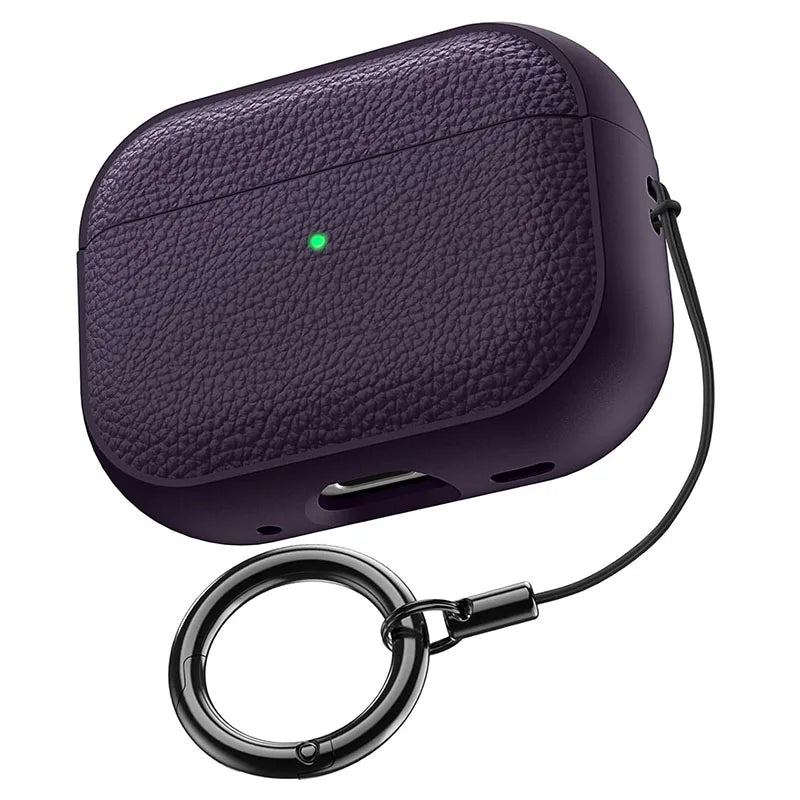 New 2026 product: Capa for AirPods Pro 3, soft TPU leather case, protective cover for AirPods Pro 3, cases with lanyard