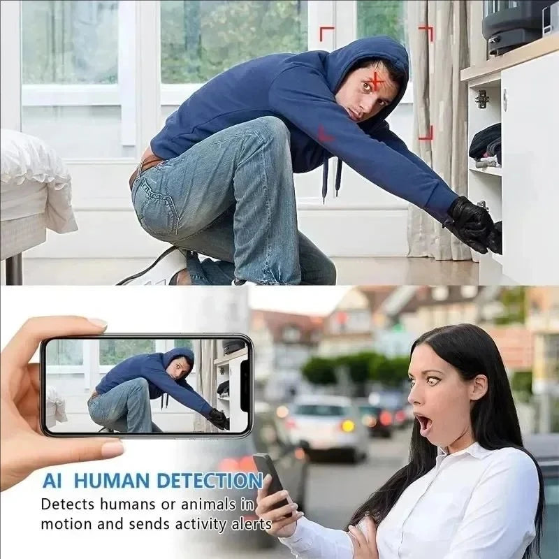 Caméra de surveillance X5Mini 1080P sans fil vision nocturne portable