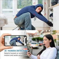 Caméra de surveillance X5Mini 1080P sans fil vision nocturne portable