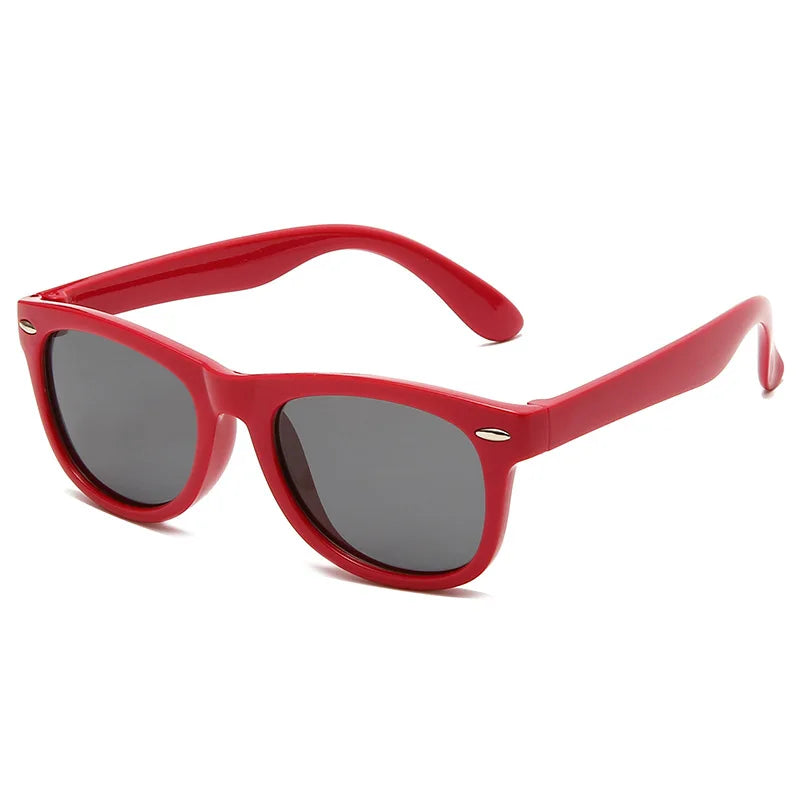 Lunettes de soleil classiques en Silicone pour enfants, UV400, pour garçons et filles, TR90, Protection UV