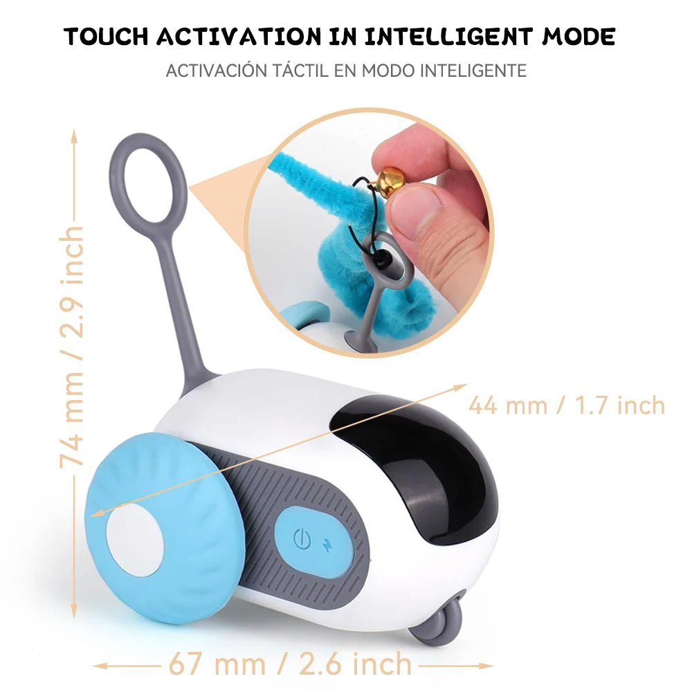 Jouet intelligent chat voiture interactive télécommande automatique intérieur