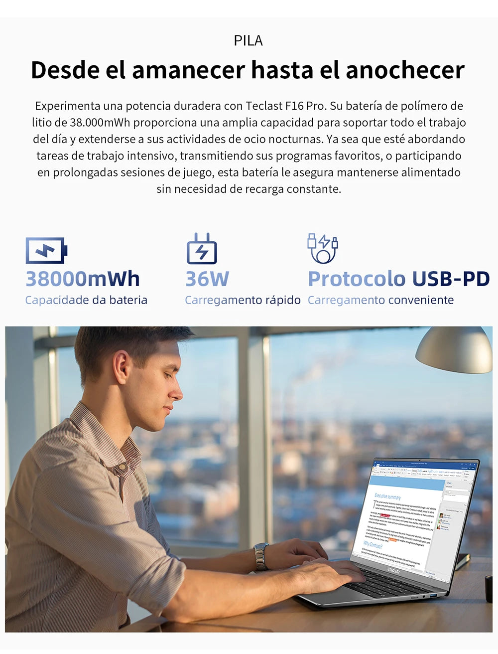 TECLAST F16Pro Laptop with Retro Keyboard4.2, 15.6 inch, 16GB RAM, 512GB SSD, Intel N95 Processor, 1080P FHD IPS Screen, WiFi 6, BT 5.0, USB 3.2, 38000mWh