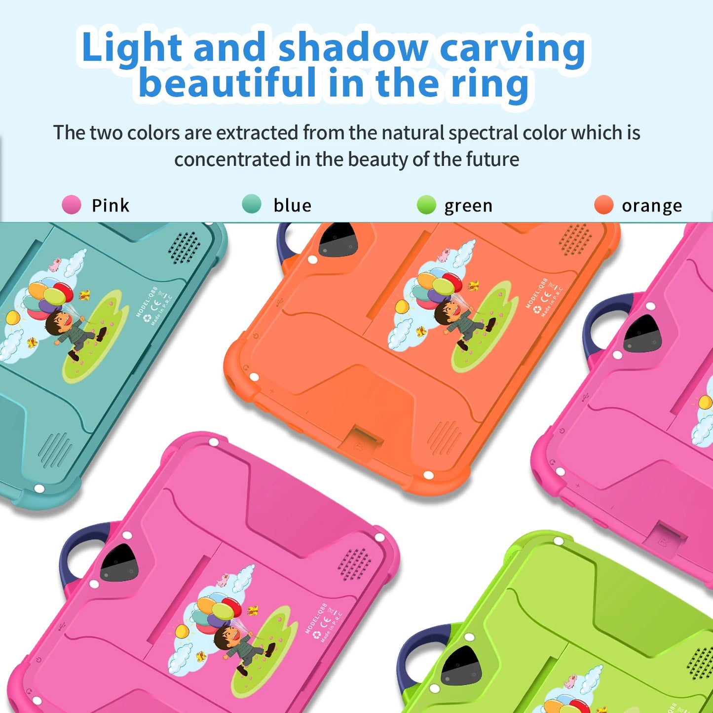 Tablette enfants 7" Quad Core 4GB 64GB Android éducative