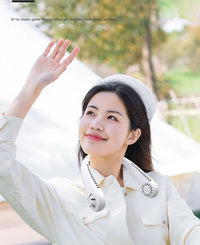 Mini ventilateur cou rechargeable sans lame 3 vitesses