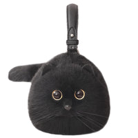 Sac bandoulière peluche chat mignon automne hiver polyvalent