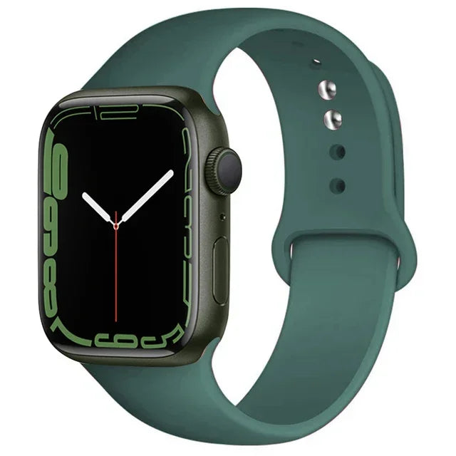 Bracelet silicone sport pour Apple Watch séries 5 à 11.
