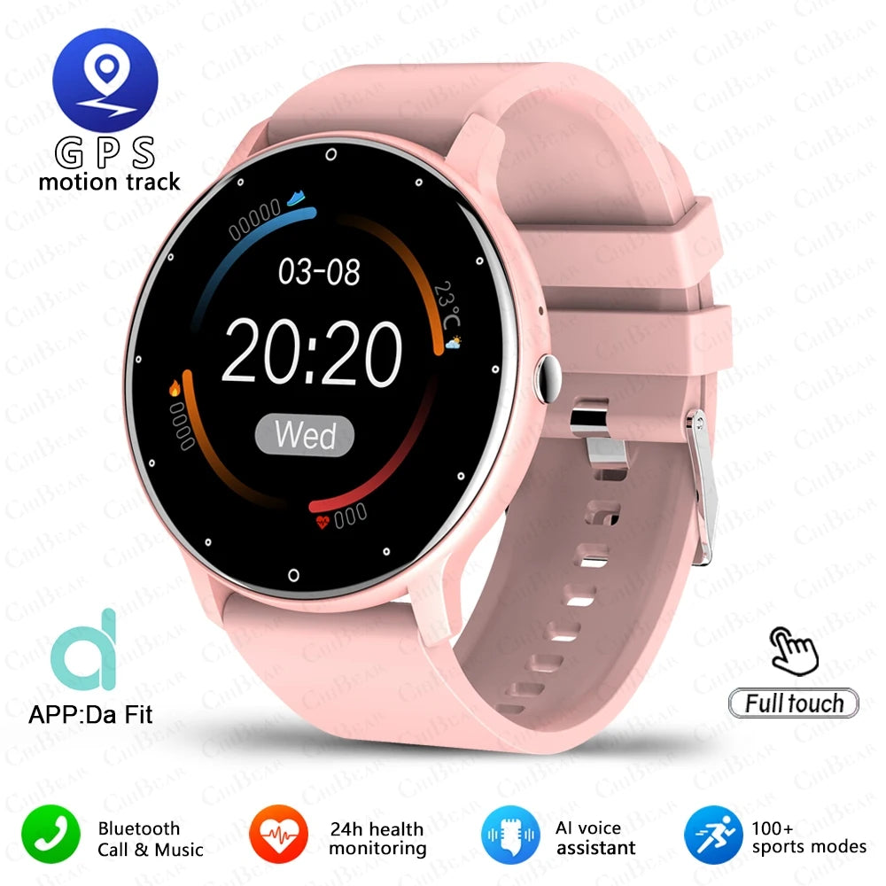 Montre connectée sport homme Bluetooth étanche tactile