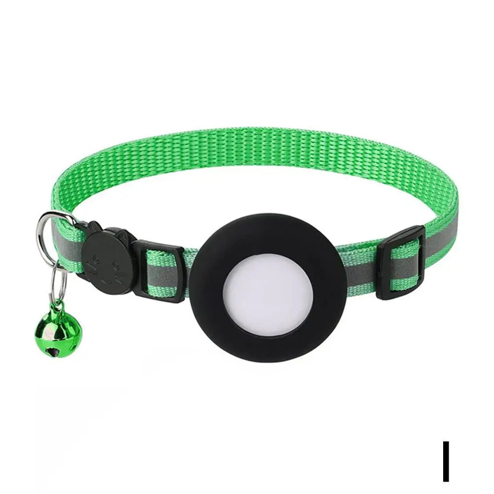 Collier et étui de protection GPS pour chat avec cloche