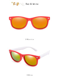 Lunettes de soleil classiques en Silicone pour enfants, UV400, pour garçons et filles, TR90, Protection UV