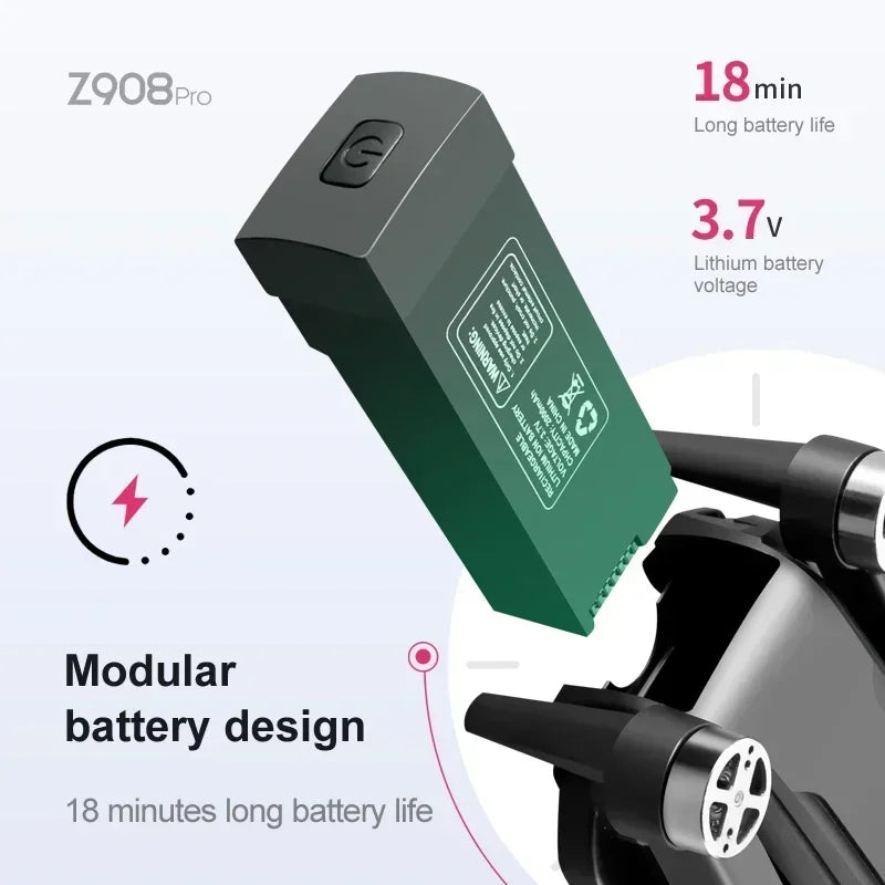 Drone Z908 Pro MAX 8K ESC évitement obstacles 3 côtés