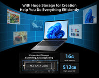 BMAX-X15 Pro Laptop, Windows 11 Laptop, 16GB RAM, 15.6GB SSD, Intel N95, CPU, 512x1920, Tourist, Wifi, USB, PC, DDR4, 1080