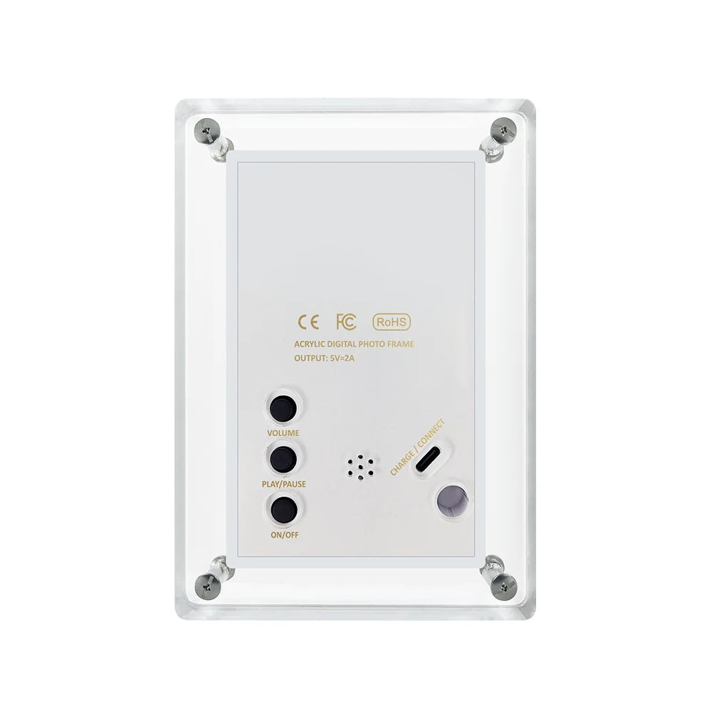 Cadre numérique acrylique 5 pouces IPS 4Go 1200mAh