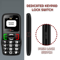 TTfone TT220 Big Button Mobile with USB Cable, Giffgaff Pay As You Go