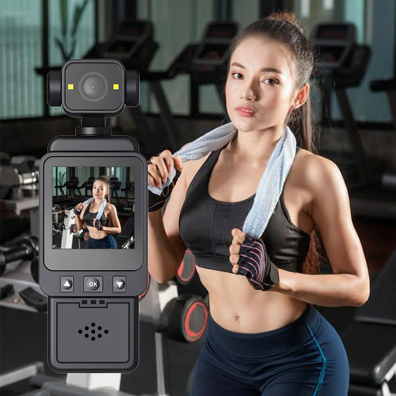 Caméra de poche portable pour le cyclisme, idéale pour les sports de plein air.