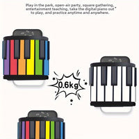 Piano clavier électronique pliable 49 touches rechargeable USB débutants
